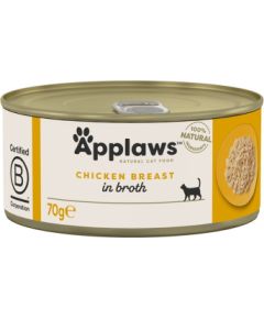 APPLAWS Chicken breast in broth - wet cat food - 70g