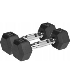 Hantle żeliwne gumowane HEX 2x2.5 kg REBEL ACTIVE