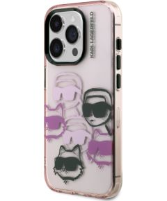 Karl Lagerfeld IML Multi K&CH Heads Case Чехол для Apple iPhone 15 Pro