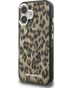 Karl Lagerfeld IML Leopard MagSafe Case Aizsargapvalks priekš Apple iPhone 16