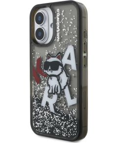 Karl Lagerfeld Liquid Glitter Scattered Choupette Case Чехол для Apple iPhone 16