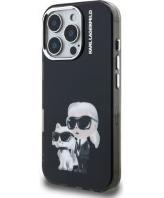 Karl Lagerfeld IML Aquarelle Karl and Choupette Case Aizsargapvalks priekš Apple iPhone 16 Pro Max