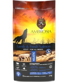 AMBROSIA Lamb and fresh salmon - dry dog food - 2kg