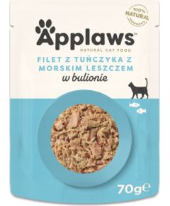 APPLAWS Tuna fillet with sea bream in broth - wet cat food - 70g