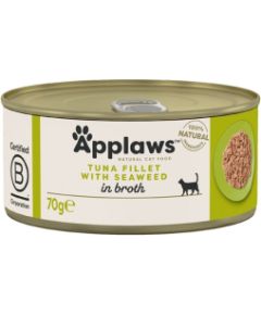 APPLAWS Tuna Fillet with Seaweed in Broth - wet cat food - 70g