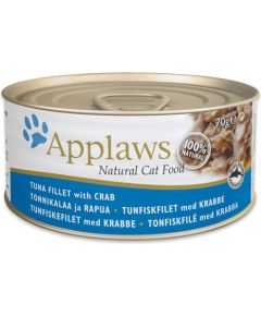 APPLAWS Natural Cat Food Tuna fillet with crab - wet cat food - 70g