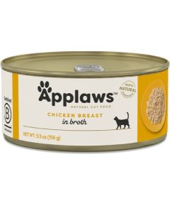 APPLAWS Chicken breast in broth - wet cat food - 156g