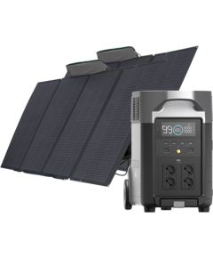 Set: EcoFlow Delta Pro power station + 2x 400W photovoltaic panel.