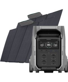 Set: EcoFlow Delta Pro 3 power station + 2x 400W photovoltaic panel.