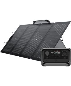 Bundle: Power station EcoFlow River 3 Plus + portable solar panel 220W