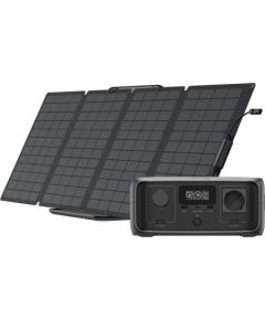 Set: EcoFlow River 3 UPS power station + 110W photovoltaic panel.