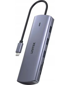 HUB USB Unitek 9in1 USB C Gigabit Ethernet HDMI VGA 3x USB A PD 100W