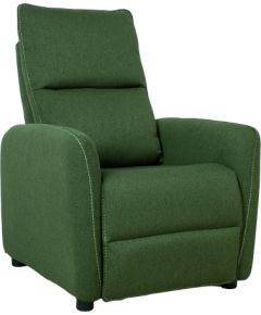Recliner armchair ZAC with push back mechanism, green
