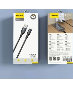 Dudao   Dudao L3SM USB-A - MicroUSB 3A 1.2m Braided Cable - Black