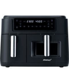 Steba double hot air fryer HF 9500 DUO (black, 2,400 watts, 2 baskets 6 liters + 3.5 liters)