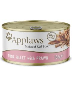 APPLAWS Natural Cat Food Tuna fillet with prawn - wet cat food - 156g