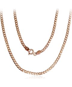 Zelta ķēdīte Kartjē 2.3 mm, dimantu apstrādājums #1400037(Au-R), Sarkanais Zelts 585°, garums: 55 cm, 5.3 gr.