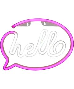 Manta SNL08PKT Style Neon Lights HELLO Pink/White