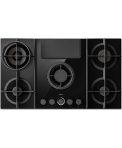 Elica NIKOLATESLA FLAME EVO BL/A/88 Gāzes virsma 88cm ar integrētu tvaika nosūcēju Iebūvējama virsma - Gāzes
