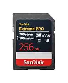 SanDisk Extreme PRO 256GB SDXC Memory Card, 300MB/s Read & Write speeds, 8K, V90, UHS-II