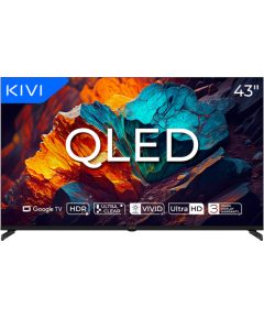 JVC TV KIVI 43U720QB 43'' QLED 4K Google TV, Dolby Audio, Max Vivid, HDMI 2.1