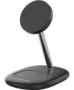 CANYON wireless charger WCS-205 15W Qi2 2in1 Black