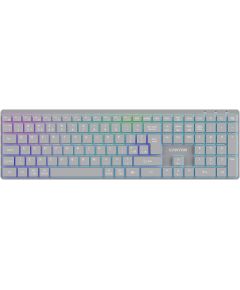 CANYON keyboard HKB-W11 UK/US RGB Dual Mode Wireless Grey