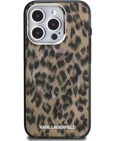Karl Lagerfeld IML Leopard MagSafe Case Чехол для Apple iPhone 15 Pro