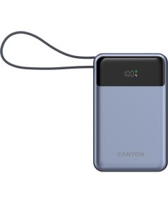 CANYON power bank OnPower 600 built-in cable 20000 mAh PD65W Dark Grey