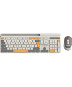 CANYON HSET-W5 EN Keyboard+Mouse AAA+AA Wireless Beige