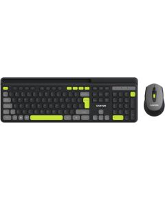 CANYON HSET-W5 EN Keyboard+Mouse AAA+AA Wireless Black