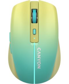 CANYON mouse MW-44  Wireless Charge Yellow Blue