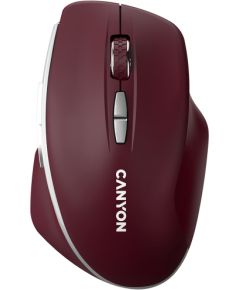 CANYON mouse MW-21 BlueLED 7buttons Wireless Burgundy Red