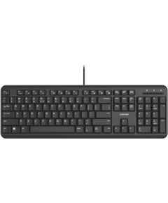 CANYON keyboard HKB-20 EN/RU Velvet Wired  Black