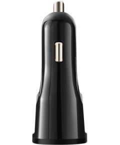 CANYON car charger C-033 2.4A/USB-A built-in Lightning Black