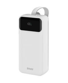 Enerģijas krātuve Savio Power Bank 30000mAh White