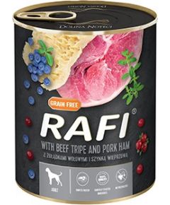 Dolina Noteci Rafi Dog wet food with beef stomachs and ham - 800g