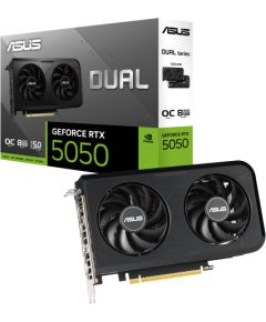 Graphics Card ASUS NVIDIA GeForce RTX 5050 8 GB GDDR6 128 bit PCIE 5.0 16x Dual Slot Fansink DUAL-RTX5050-O8G