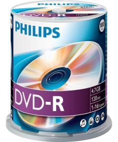 PHILIPS DVD-R 4.7GB CAKE BOX 100