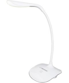 Esperanza ELD103W FLEKSIBLA 3W LED GALDA LAPMA 3-GAISMAS LĪMEŅI AC USB 5V / 4X AAA BATEREJU STRĀVAS AVOTS