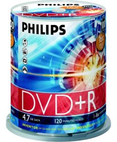 PHILIPS DVD+R 4.7GB CAKE BOX 100