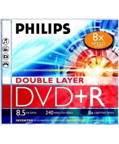 PHILIPS DVD+R DL 8.5GB JEWEL CASE