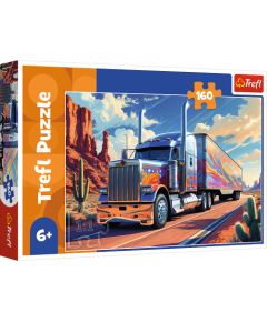 TREFL Puzzle Kravas automašīna uz ceļa, 160 gab.