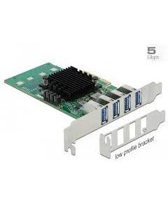 DeLOCK DeLOCK PCIe x4>4x ext. USB 3.0 Quad C.LP
