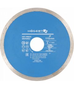 Dimanta griešanas disks Hogert HT6D756; 115x22,23x1,1 mm