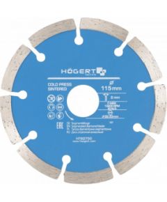Dimanta griešanas disks Hogert HT6D750; 115 mm