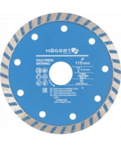 Dimanta griešanas disks Hogert HT6D753; 115x22,23x2,2 mm