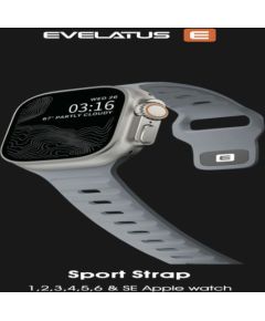 Evelatus   Watch 42/44/45 Sport Silicone Loop Gray