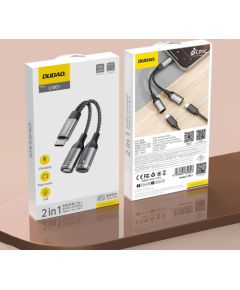Dudao   Dudao L13C+ 2in1 USB-C Adapter - Gray