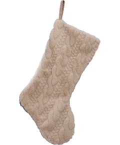 Christmas stocking FUN SWEET H53.3cm, beige